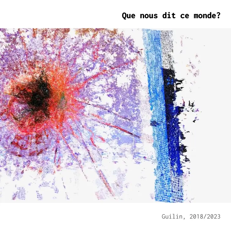 Book d'artiste, "que nous dit ce monde?" par Guilin. 2024. Art contemporain.