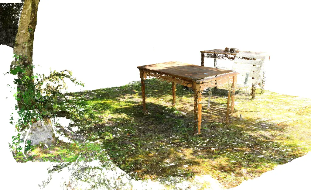 La table sur l'hebe