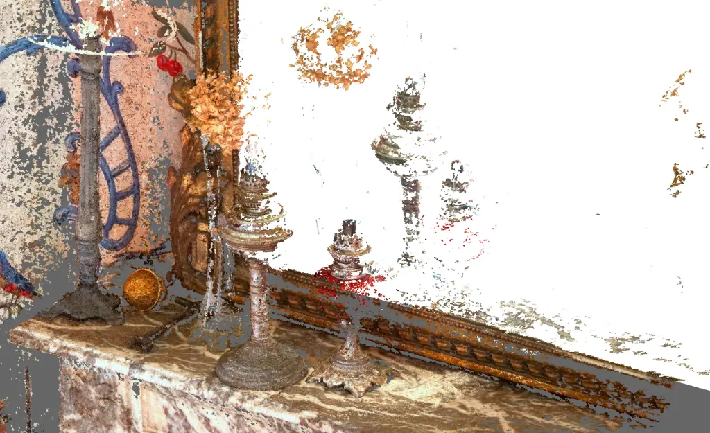 Lampes sur une cheminée 03